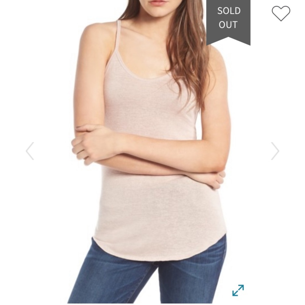 Leith Melange Camisole in Blush Pink
